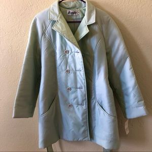 Bromley Baby Blue Puffer Coat Size 10